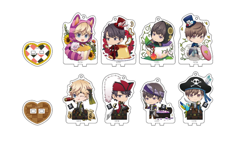 トレーディングアクリルスタンドキーホルダー